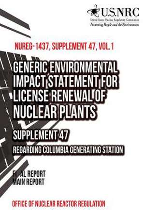 Generic Environmental Impact Statement for License Renewal of Nuclear Plants de Office of Nuclear Reactor Regulation