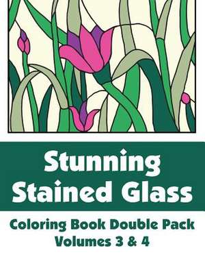 Stunning Stained Glass Coloring Book Double Pack (Volumes 3 & 4) de Various