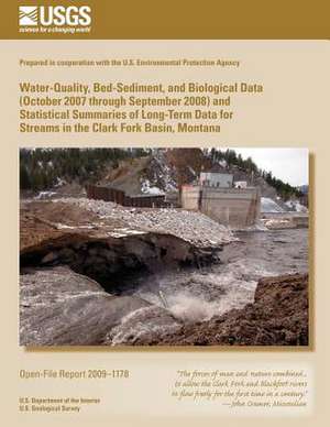 Water-Quality, Bed-Sediment, and Biological Data (October 2007 Through September 2008) and Statistical Summaries of Long-Term Data for Streams in the de U. S. Department of the Interior