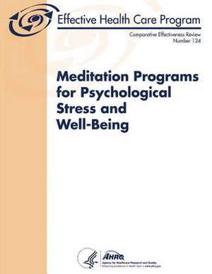 Meditation Programs for Psychological Stress and Well-Being de U. S. Department of Heal Human Services