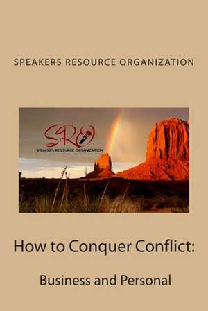 How to Conquer Conflict de Speakers Resource Organization