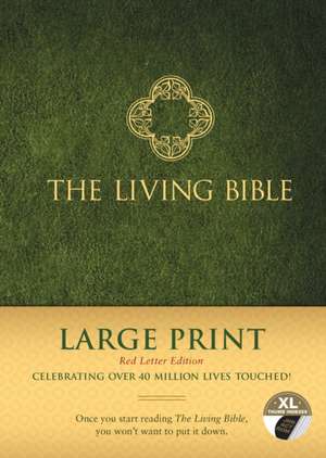 The Living Bible Large Print Red Letter Edition de Tyndale