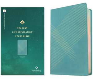 NLT Student Life Application Study Bible, Filament Enabled (Leatherlike, Teal Blue Striped, Red Letter)