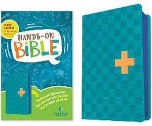 NLT Hands-On Bible, Third Edition (Leatherlike, Blue Check Cross) de Tyndale