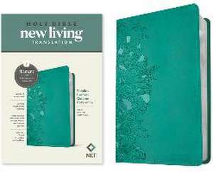 NLT Thinline Center-Column Reference Bible, Filament-Enabled Edition (Leatherlike, Peony Rich Teal, Red Letter)