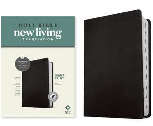 NLT Giant Print Bible, Filament-Enabled Edition (Leatherlike, Black, Indexed, Red Letter)