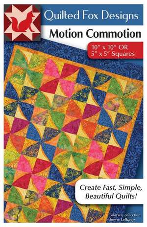 Motion Commotion Quilt Pattern de Suzanne Mcneill