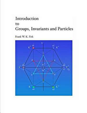 Introduction to Groups, Invariants and Particles de Frank W. K. Firk