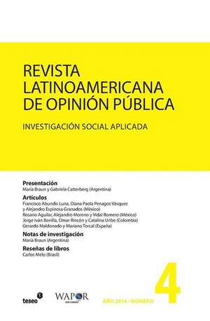 Revista Latinoamericana de Opinion Publica N 4 de Maria Braun