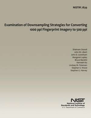 Examination of Downsampling Strategies for Converting 1000 Ppi Fingerprint Imagery to 500 Ppi de U S Dept of Commerce