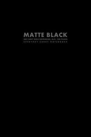 Matte Black Dot Grey Grid Notebook, 6x9, 100 Pages de Everyday Carry Notebooks