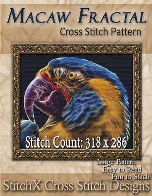 Macaw Fractal Cross Stitch Pattern de Tracy Warrington