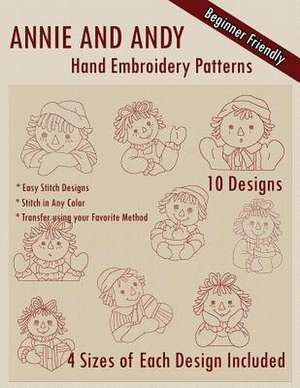 Ann and Andy Hand Embroidery Patterns de Bonnie Lynn White