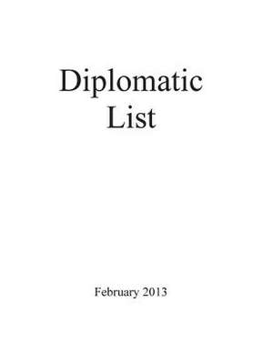 Diplomatic List de Department of State Office of the Chief