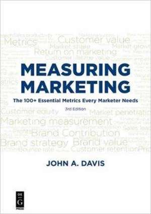 Measuring Marketing de John Davis