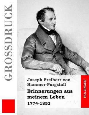 Erinnerungen Aus Meinem Leben (Grossdruck) de Joseph Freiherr Von Hammer-Purgstall