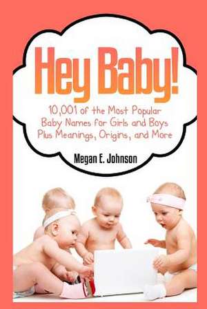 Hey Baby! 10,001 of the Most Popular Baby Names for Girls and Boys Plus Meanings de Megan E. Johnson