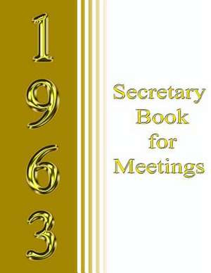 1963 Secretary Book for Meetings de Kennedy Achille