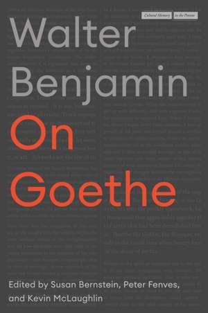 On Goethe de Walter Benjamin