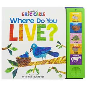 World of Eric Carle: Where Do You Live? Lift-a-Flap Sound Book de Susan Rich (Publisher) Brooke