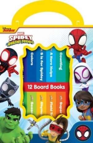 Disney Junior Marvel Spidey & His Amazing Friends 12 Books My First Library de PI Kids