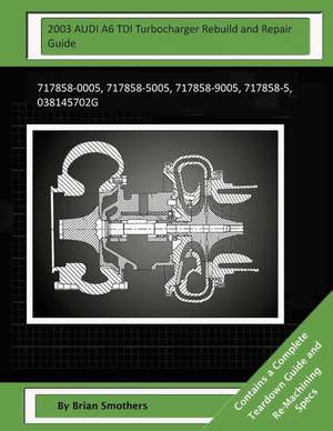 2003 Audi A6 Tdi Turbocharger Rebuild and Repair Guide de Brian Smothers