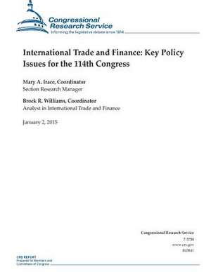 International Trade and Finance de Congressional Research Service