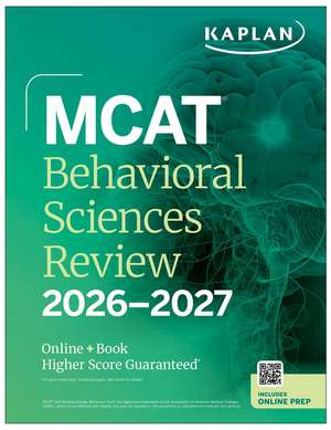 MCAT Behavioral Sciences Review 2026-2027: Online + Book de Kaplan Test Prep