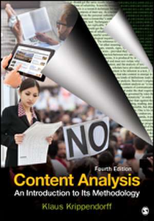 Content Analysis: An Introduction to Its Methodology de Klaus Krippendorff