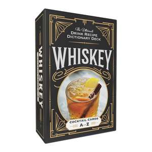 Whiskey Cocktail Cards A–Z: The Ultimate Drink Recipe Dictionary Deck de Adams Media