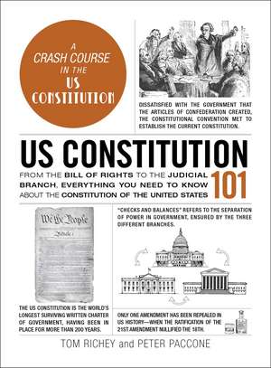 US Constitution 101: From the Bill of Rights to the Judicial Branch, Everything You Need to Know about the Constitution of the United States de Tom Richey