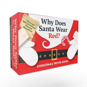 Why Does Santa Wear Red? Christmas Trivia Game: "Unwrap" 400 Christmas-Themed Questions de Adams Media