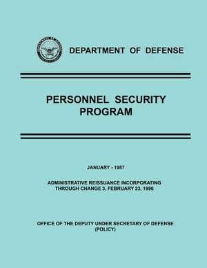 Department of Defense Personnel Security Program de U S Department of Defense