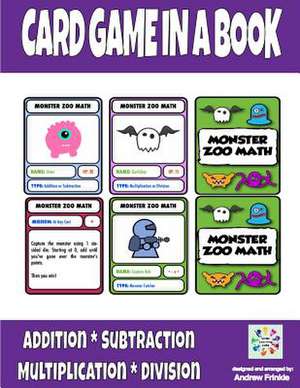 Card Game in a Book - Monster Zoo Math de Andrew Frinkle