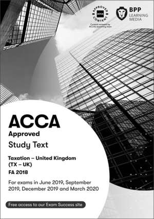 ACCA Taxation FA2018 de BPP Learning Media