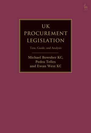 UK Procurement Legislation de Michael Bowsher Kc