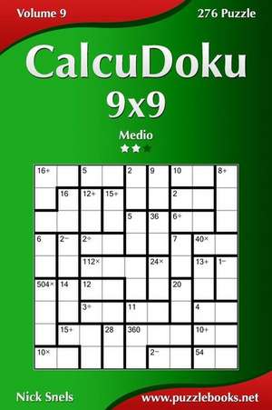 Calcudoku 9x9 - Medio - Volume 9 - 276 Puzzle