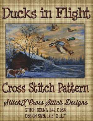 Ducks in Flight Cross Stitch Pattern de Tracy Warrington