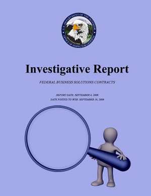 Investigative Report de U. S. Department of the Interior