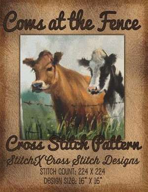 Cows at the Fence Cross Stitch Pattern de Tracy Warrington