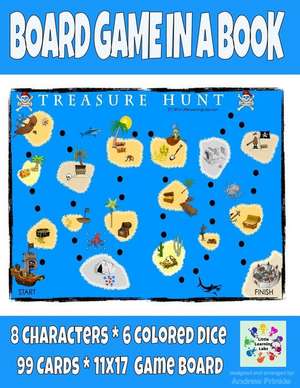 Board Game in a Book - Treasure Hunt de Andrew Frinkle