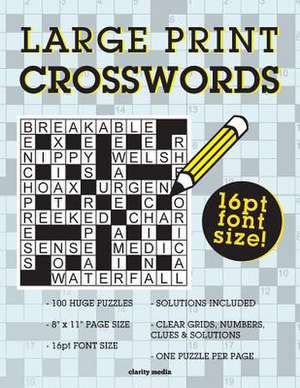 Large Print Crosswords de Clarity Media