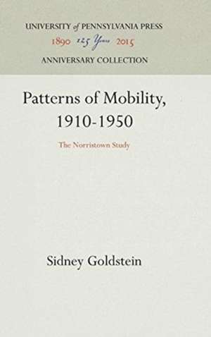 Patterns of Mobility, 1910–1950 – The Norristown Study de Sidney Goldstein