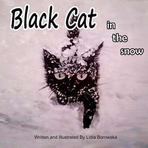 Black Cat in the Snow de Lidia Borowska