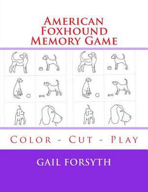 American Foxhound Memory Game de Gail Forsyth