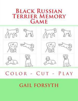 Black Russian Terrier Memory Game de Gail Forsyth