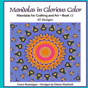 Mandalas in Glorious Color Book 13 de Grace Brannigan