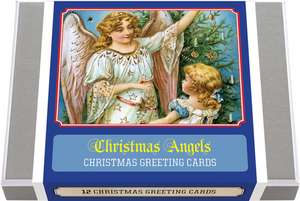 Christmas Angels - Vintage Christmas Boxed Cards: 12 Christmas Greeting Cards de Laughing Elephant