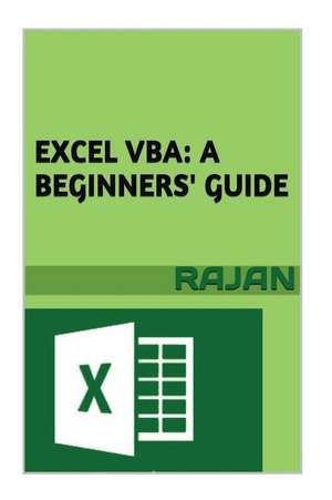 Excel VBA de Rajan E