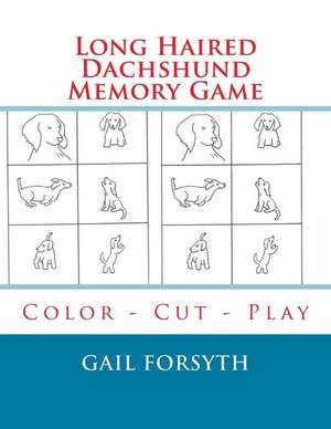 Long Haired Dachshund Memory Game de Gail Forsyth